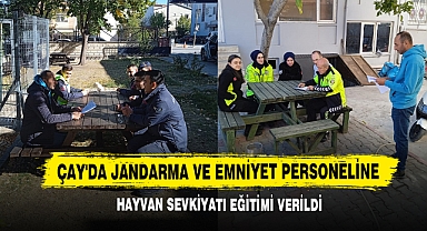 Çay'da Jandarma Ve Emniyet Personeline Hayvan Sevkiyatı Eğitimi Verildi