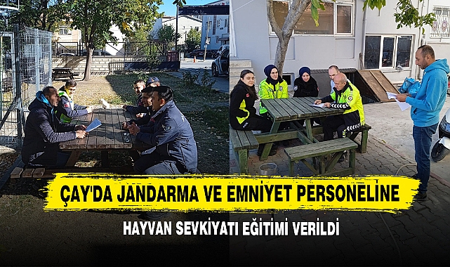 Çay'da Jandarma Ve Emniyet Personeline Hayvan Sevkiyatı Eğitimi Verildi
