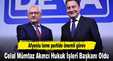 Celal Mümtaz Akıncı Hukuk İşleri Başkanı Oldu