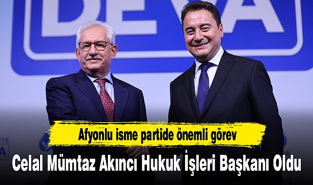 Celal Mümtaz Akıncı Hukuk İşleri Başkanı Oldu