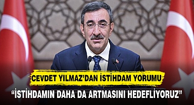 CEVDET YILMAZ’DAN İSTİHDAM YORUMU