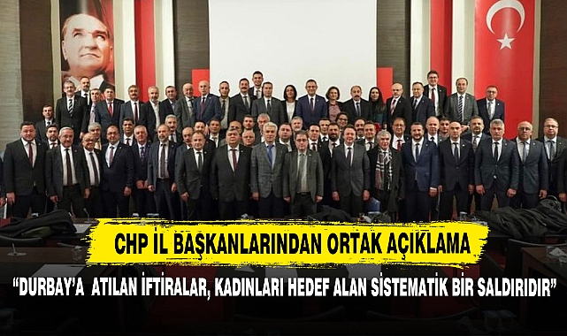 CHP İl Başkanlarından Ortak Açıklama