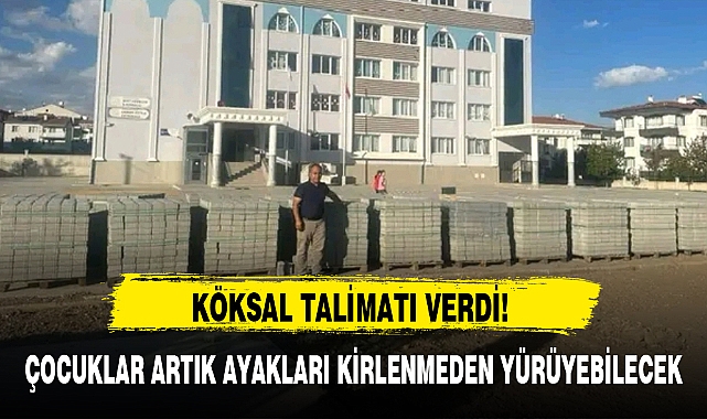 ÇOCUKLAR ARTIK AYAKLARI KİRLENMEDEN YÜRÜYEBİLECEK