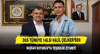 DGS Türkiye 146.Sı Halil Çeliker’den Başkan Koyuncu’ya Teşekkür Ziyareti