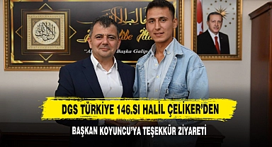 DGS Türkiye 146.Sı Halil Çeliker’den Başkan Koyuncu’ya Teşekkür Ziyareti