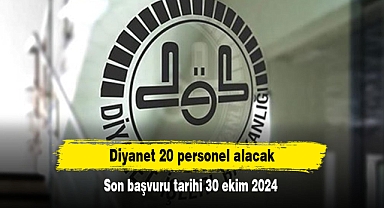 Diyanet 20 personel alacak