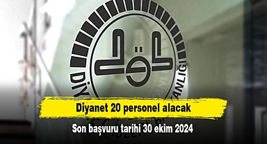 Diyanet 20 personel alacak