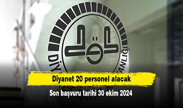 Diyanet 20 personel alacak