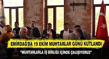 Emirdağ'da 19 Ekim Muhtarlar Günü Kutlandı