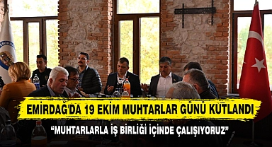 Emirdağ'da 19 Ekim Muhtarlar Günü Kutlandı