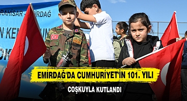 Emirdağ'da Cumhuriyet'in 101. yılı coşkuyla kutlandı 
