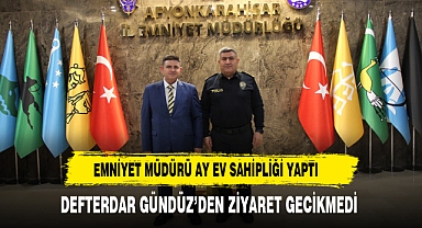 Emniyet Müdürü Ay Ev Sahipliği Yaptı Defterdar Gündüz’den Ziyaret Gecikmedi