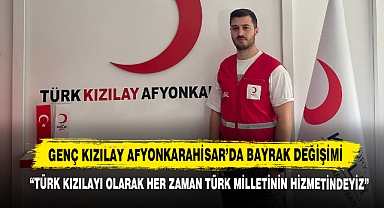 GENÇ KIZILAY AFYONKARAHİSAR’DA BAYRAK DEĞİŞİMİ