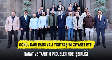 GÖNÜL DAĞI EKİBİ VALİ YİĞİTBAŞI’NI ZİYARET ETTİ
