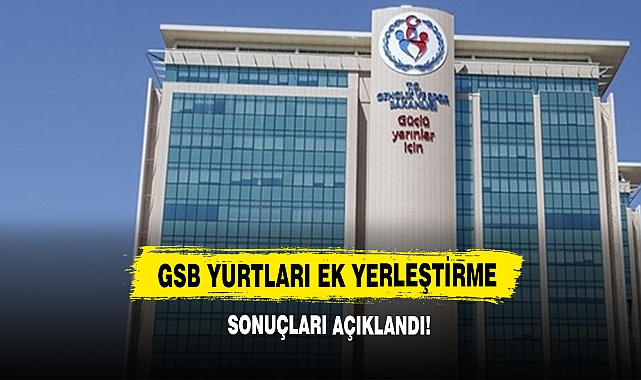GSB Yurtları Ek Yerleştirme Sonuçları Açıklandı!