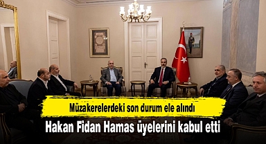 Hakan Fidan Hamas üyelerini kabul etti