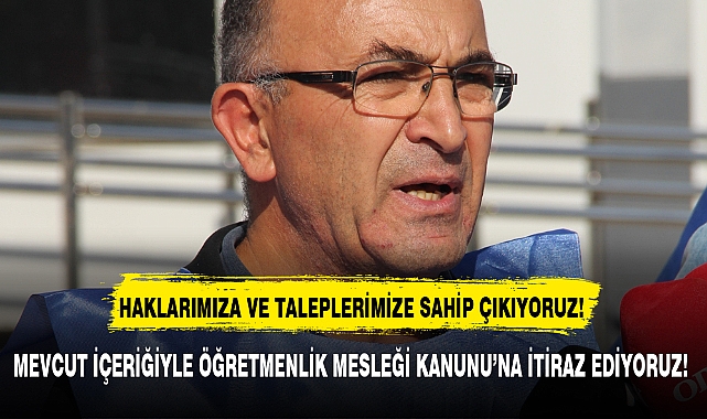 HAKLARIMIZA VE TALEPLERİMİZE SAHİP ÇIKIYORUZ!