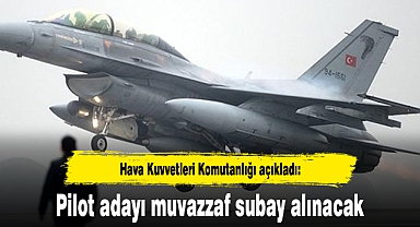 HKK'ye pilot adayı muvazzaf subay alınacak
