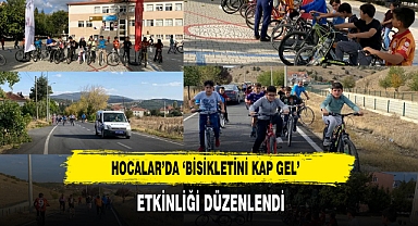 Hocalar’da ‘Bisikletini Kap Gel’ Etkinliği Düzenlendi