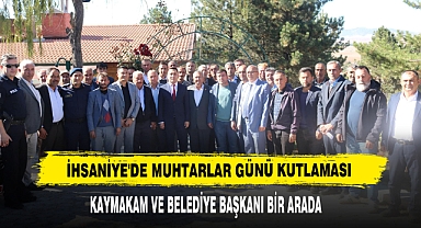 İhsaniye'de Muhtarlar Günü Kutlaması