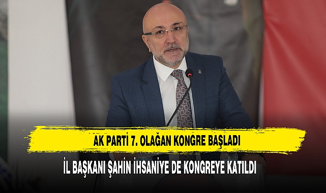 İl Başkanı Şahin İhsaniye'de Kongreye Katıldı