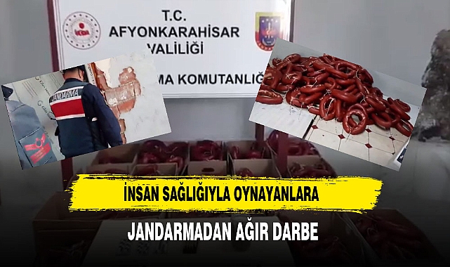 İnsan Sağlığıyla Oynayanlara Jandarmadan Ağır Darbe