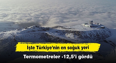 İşte Türkiye’nin en soğuk yeri! Termometreler -12,5’i gördü