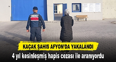 KAÇAK ŞAHIS AFYON'DA YAKALANDI