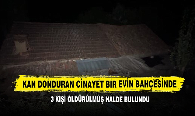 Kan Donduran Cinayet Bir Evin Bahçesinde 3 Kişi Öldürülmüş Halde Bulundu