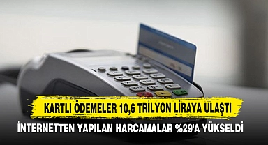 Kartlı Ödemeler 10,6 Trilyon Liraya Ulaştı