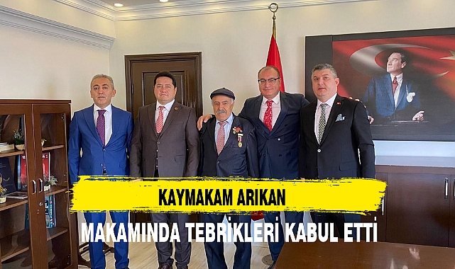 KAYMAKAM ARIKAN MAKAMINDA TEBRİKLERİ KABUL ETTİ
