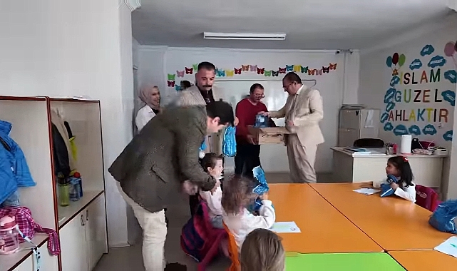 Kaymakam Arıkan ve Başkan Aynacı, 4-6 yaş Kur'an Kursuna ziyaret gerçekleştirdi