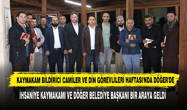 Kaymakam Bildirici Camiler Ve Din Görevlileri Haftası'nda Döğer'de