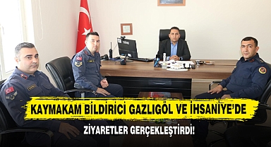 Kaymakam Bildirici Gazlıgöl ve İhsaniye’de Ziyaretler Gerçekleştirdi!