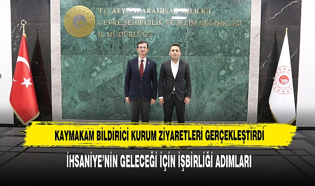 Kaymakam Bildirici Kurum Ziyaretleri Gerçekleştirdi