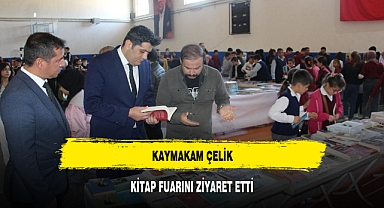 KAYMAKAM ÇELİK, KİTAP FUARINI ZİYARET ETTİ