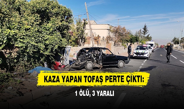 Kaza Yapan Tofaş Perte Çıktı: 1 Ölü, 3 Yaralı