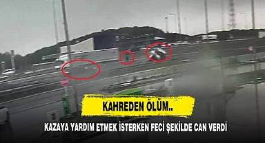 Kazaya Yardım Etmek İsterken Feci Şekilde Can Verdi