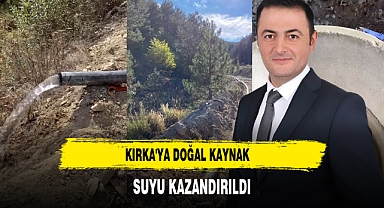 Kırka'ya Doğal Kaynak Suyu Kazandırıldı