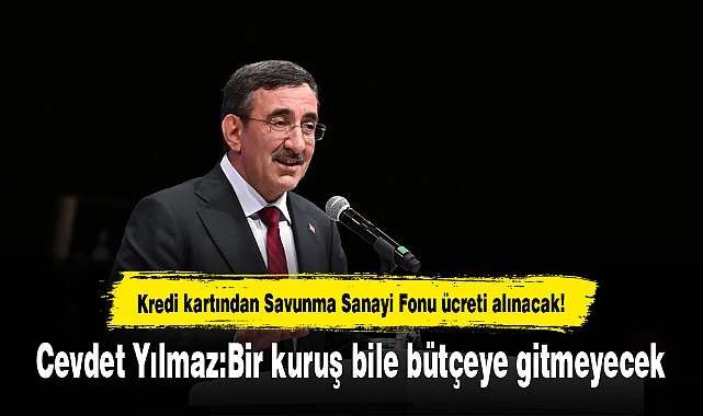 Kredi kartından Savunma Sanayi Fonu ücreti alınacak! Cevdet Yılmaz:Bir kuruş bile bütçeye gitmeyecek