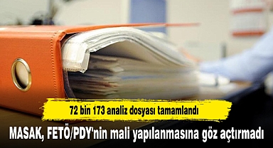 MASAK, FETÖ/PDY'nin mali yapılanmasına göz açtırmadı
