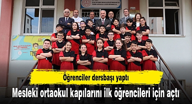 Mesleki ortaokul kapılarını ilk öğrencileri için açtı