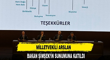 MİLLETVEKİLİ ARSLAN BAKAN ŞİMŞEK’İN SUNUMUNA KATILDI