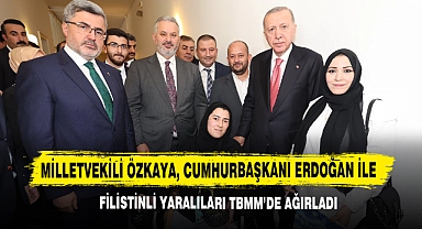 Milletvekili Özkaya, Cumhurbaşkanı Erdoğan İle Filistinli Yaralıları TBMM’de Ağırladı