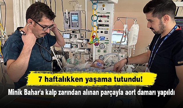 Minik Bahar'a kalp zarından alınan parçayla aort damarı yapıldı