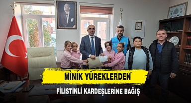 Minik Yüreklerden Filistinli Kardeşlerine Bağış