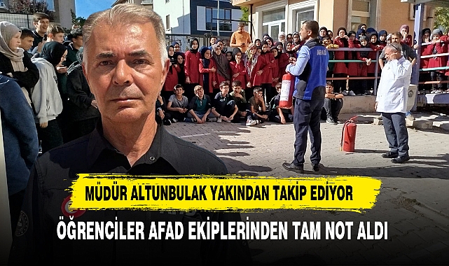 Müdür Altunbulak Yakından Takip Ediyor Öğrenciler AFAD Ekiplerinden Tam Not Aldı