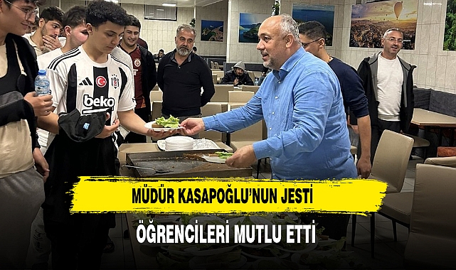 Müdür Kasapoğlu’nun Jesti Öğrencileri Mutlu Etti
