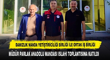 Müdür Parlak Anadolu Mandası Islahı Toplantısına Katıldı