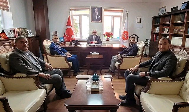 MÜFTÜ İMAMOĞLU, İL BAŞKANI GÜRAY'I MAKAMINDA AĞIRLADI